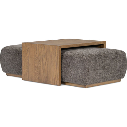 Tenth+Maple Camilla Ottoman - Brown